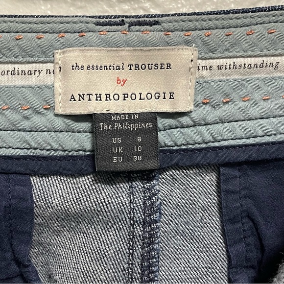 The Essential Trouser by Anthropologie Dark Wash Denim Size 8 - Picture 7 of 7